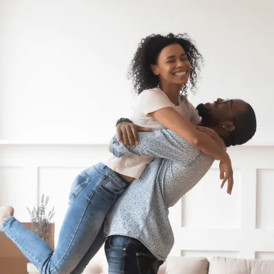 a couple of first home buyers embrace 